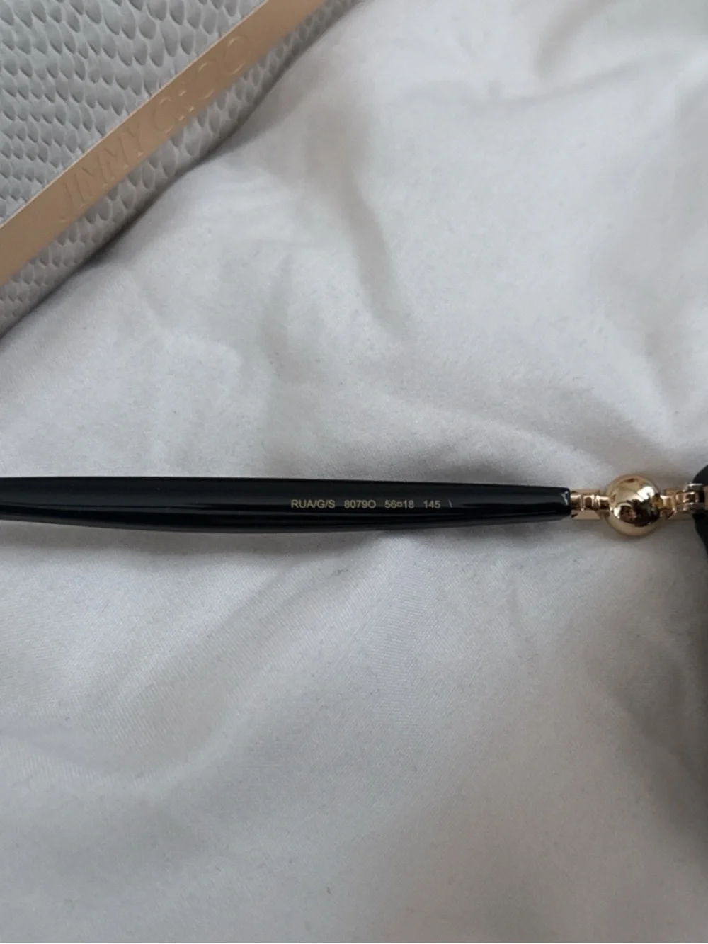 Jimmy Choo Black Gloss Cat-Eye Sunglasses - Picture 3 of 7